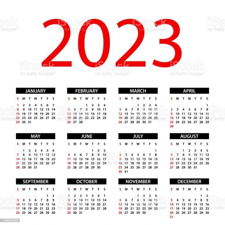 Ilustrasi kalender 2023 | dok. istockphoto.com