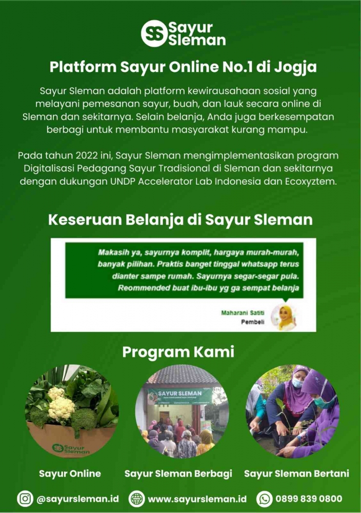 program lain dari Sayur Sleman (sumber : Sayur Sleman)