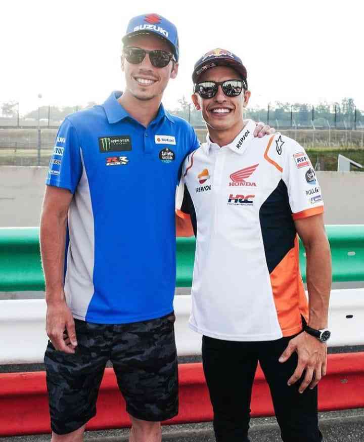 Joan Mir dan Marc Marquez yang akan berbagi garasi musim depan. (Sumber : Instagram MotoGP)