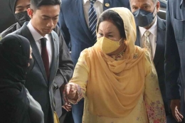 Rosmah Mansor di pengadilan. Photo: Hasnoor Hussain/ Reuters