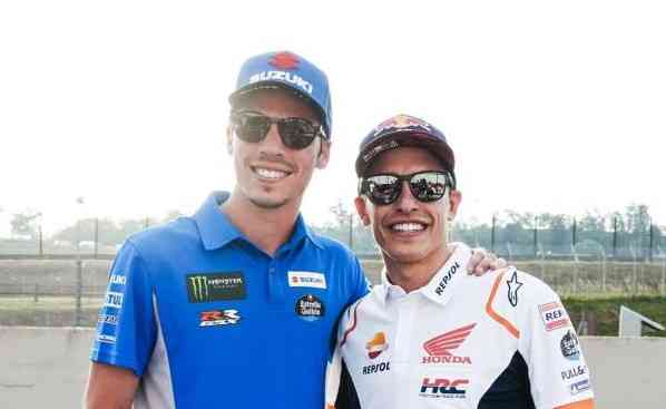Super team Honda untuk musim 2023, Joan Mir (juara dunia 2020) dan Marc Marquez. (Foto motogp.com) 