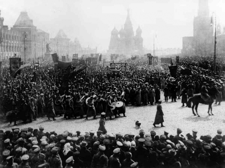 Ibukota Rusia Kota Moscow ketika berlangsungnya Revolusi Bolsheviks dan awal dari didirakannya Uni Soviet | Sumber Gambar: History.com