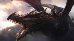 Naga milik Daemon yang besar dan mengancam (sumber: HBO dalam Somag News) 
