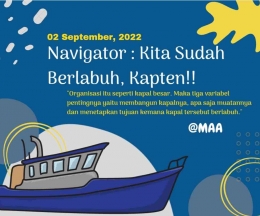 Navigator : Kita Sudah Belabuh Kapten/ Dokumen Pribadi @MAA by Canva
