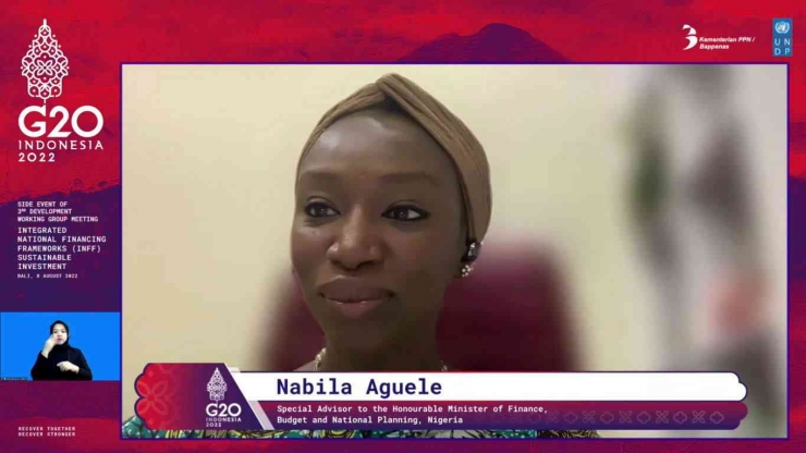 Nabila Aguele, Penasihat Khusus untuk Menteri Keuangan, Anggaran, dan Perencanaan Nasional Nigeria (Dok. SDGs Indonesia)