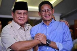 Prabowo Subianto dan Sandiaga Uno/bisnis.com