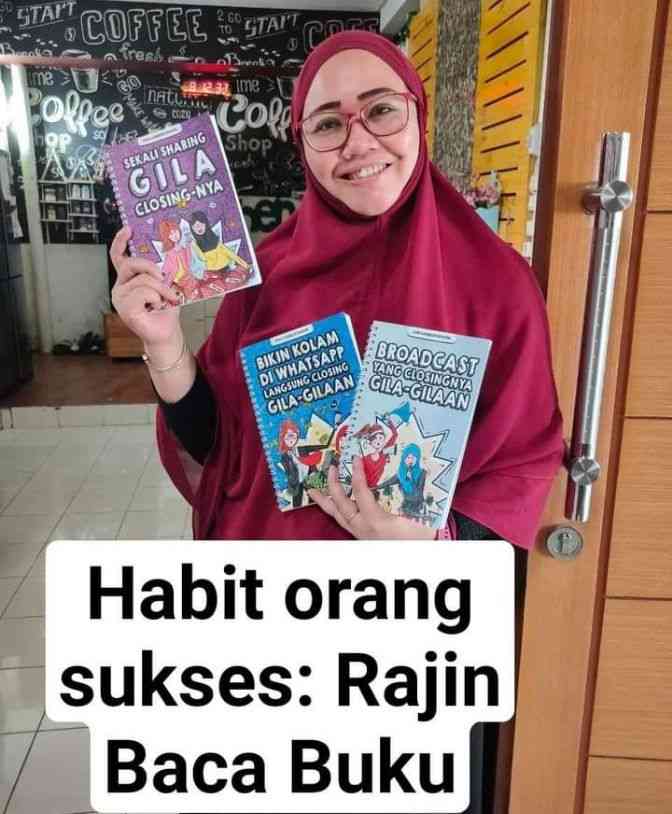 Indari Mastuti dan Buku Langsung Praktek/Sumber: Facebook Indari Mastuti