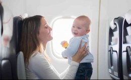Kapan bayi boleh dibawa terbang? Pertimbangan hal berikut | foto: Pinterest/GoFeminin—