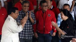 Pertemuan Ketum Gerindra Prabowo Subianto dan Puan Maharani, dinilai mungkin akan berduet dalam pemilu 2024, sumber : tribunnews.com