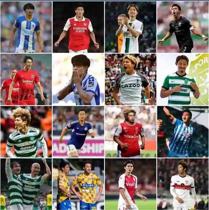Pemain-pemain Jepang di Liga-liga Top Eropa. (Foto: Japan Football) 