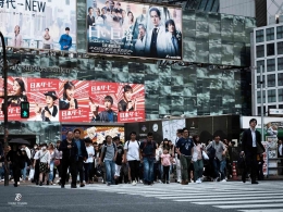 Kawasan Shibuya-Tokyo yang selalu ramai didatangai wisatawan. Sumber: dokumentasi pribadi