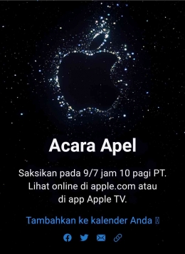 Ilustrasi doc:apple events / apple.com