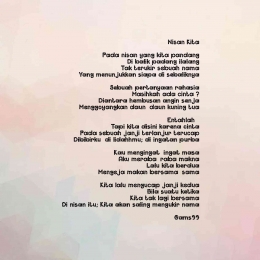 Puisi Nisan Kita/ Dokpri @ams99 By. TextArt