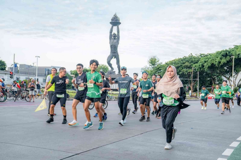 Potret peserta Milo Active Indonesia Race 2022 . Sumber: Hendra/TNG Runners
