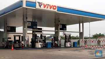 Foto: SPBU VIVO menjual minyak lebih murah dari subsidi. (CNBC Indonesia/ Muhammad Sabki)