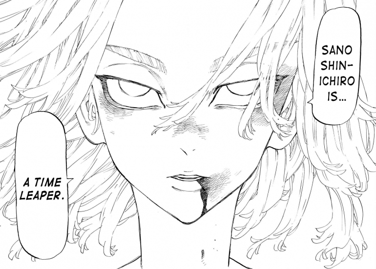 Dalam chapter terbarunya, Shinichiro ternyata seorang time leaper. | Sumber: Kodansha