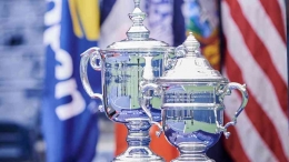 Piala juara tunggal putra dan tunggal putri US Open, dirancang oleh Tiffany & Co. (Sumber foto: USOpen.org)