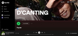 Screenshot Akun Resmi D'CANTING (Spotify)
