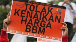 Demo kenaikan harga BBM (Foto Antara.com/Didik Suhartono via detik.com)
