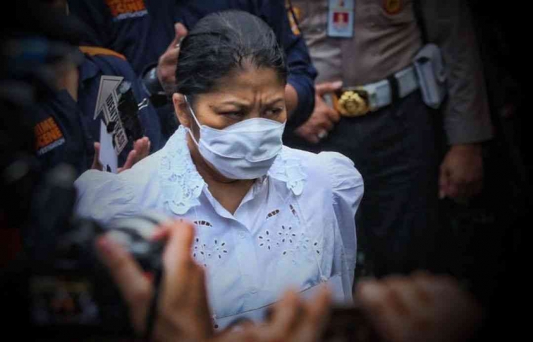Ilustrasi gambar tersangka kasus pembunuhan berencana Brgadir Joshua, Putri Candrawathi (PC) | Dokumen foto Antara via Pikiran Rakyat.com