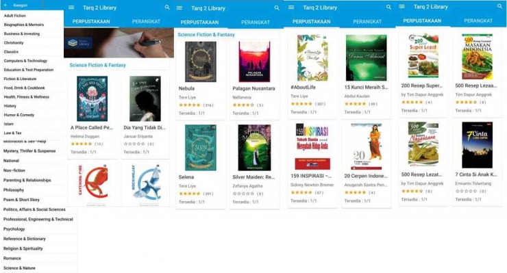 Koleksi Buku Digital dalam Smart Library SMA Tarakanita 2 dapat diakses semua siswa dan guru