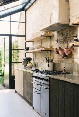 Dapur gaya Rustic, Foto : deardesigner.co.uk 