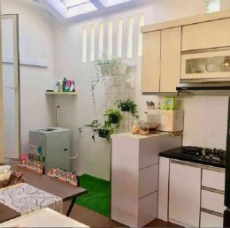 Desain dapur dan ruang cuci baju yang nyaman, Foto : instagram.com/utamieka 