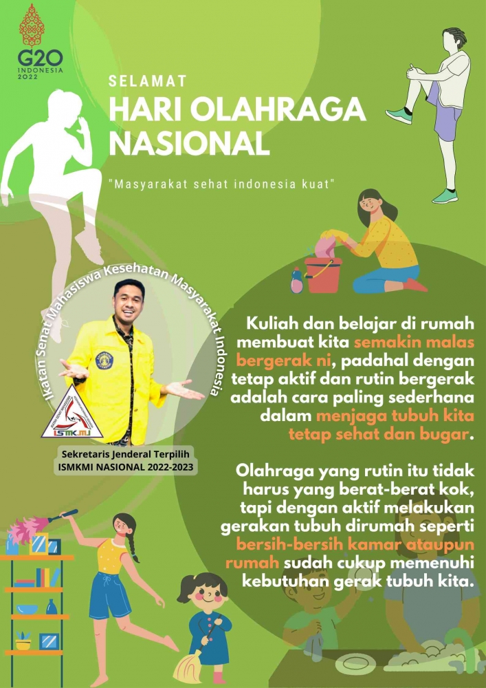 Poster Selamat Hari Olahraga Nasional 