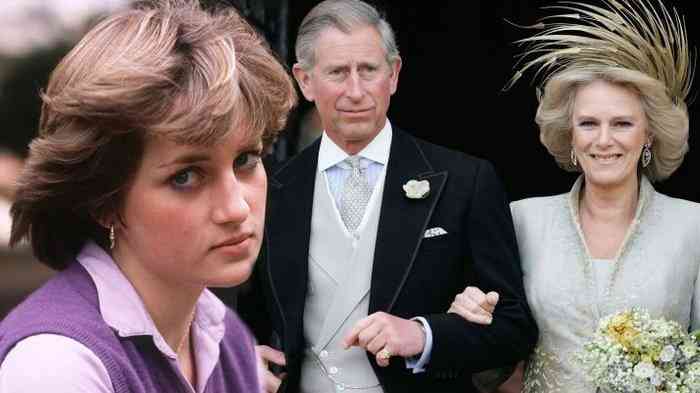 Mendiang Putri Diana, Pangeran Charles dan Camilla Parker (Kolase TribunBogor)