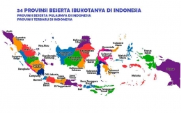 Peta Indonesia ketika masih 34 Provinsi