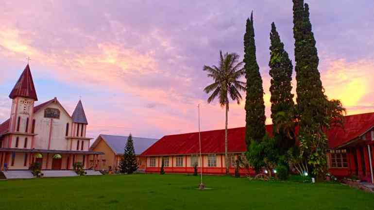 Salah satu sudut Seminari St.Yohanes Berkhmans Mataloko,  sekolah berasrama legendaris di Ngada, Flores, NTT: foto Emanuel Susento