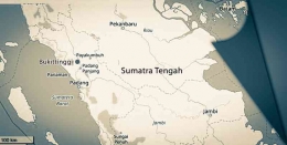 Wilayah Sumatera Tengah meliputi Riau, Jambi, dan Sumatera Barat