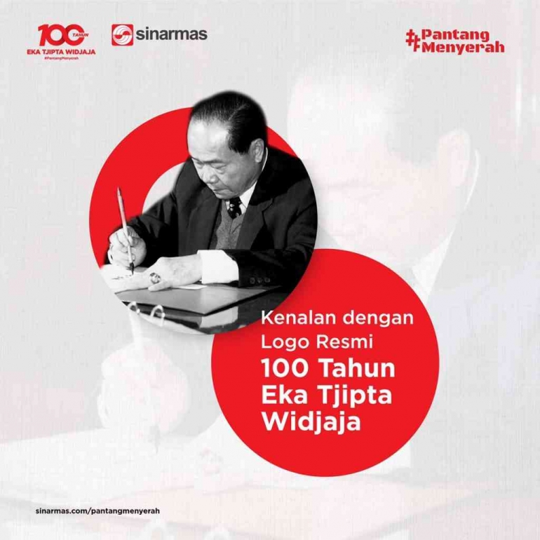 Kenalan dengan logo resmi 100 Tahun Eka Tjipta Widjaja (Sumber gambar: Sinarmas.com).