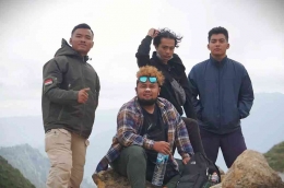 Gambar Swafoto di puncak gunung Sibayak/Dok pribadi
