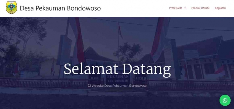 KKN UMD 2022: Rebranding the New Pekauman lewat Pembaharuan Domain Laman Web Desa