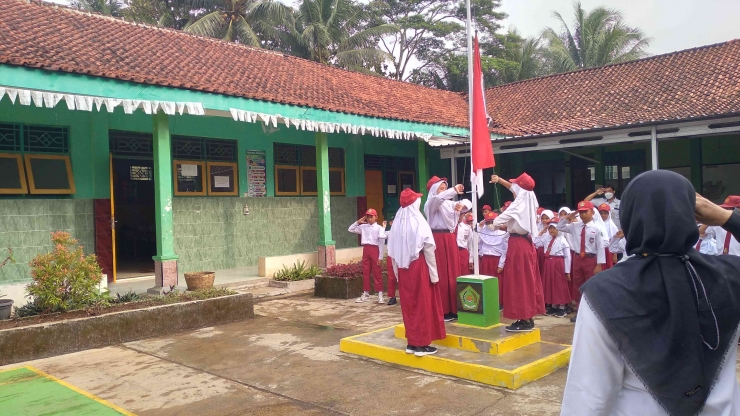 Suasana upacara bendera. Dokpri