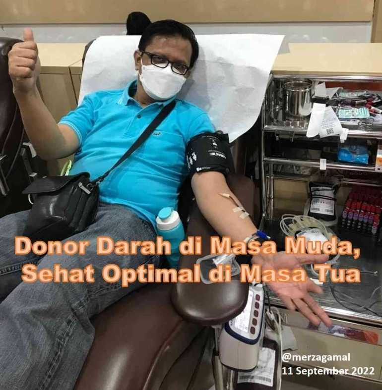 Image: Pendonor darah akan memiliki kesehatan yang optimal dibandingkan tidak donor darah. (Photo by Merza Gamal)