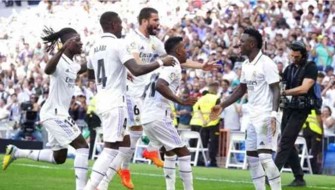 Selebrasi Pemain Real Madrid/AP Photo