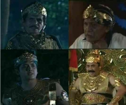 Kolase Jayakatwang, Wiraraja, Kertanegara dan Ardharaja. Sumber: Tutur Tinular (1997)