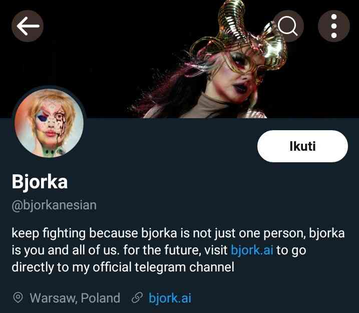 Salah satu akun twitter ketiga Bjorka sebelum ditangguhkan oleh pihak Twitter. | Sumber: Tangkap Layar (dokumen pribadi)