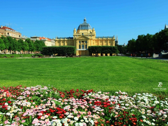 King Tomislav Square dan Art Pavilion di Zagreb.| Sumber: dokumentasi pribadi