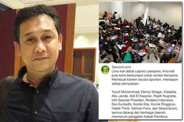 Denny Siregar Aktivis Penggiat Sosial Media I Sumber Gambar: KOMPAS.com/ FABIAN JANUARIUS KUWADO