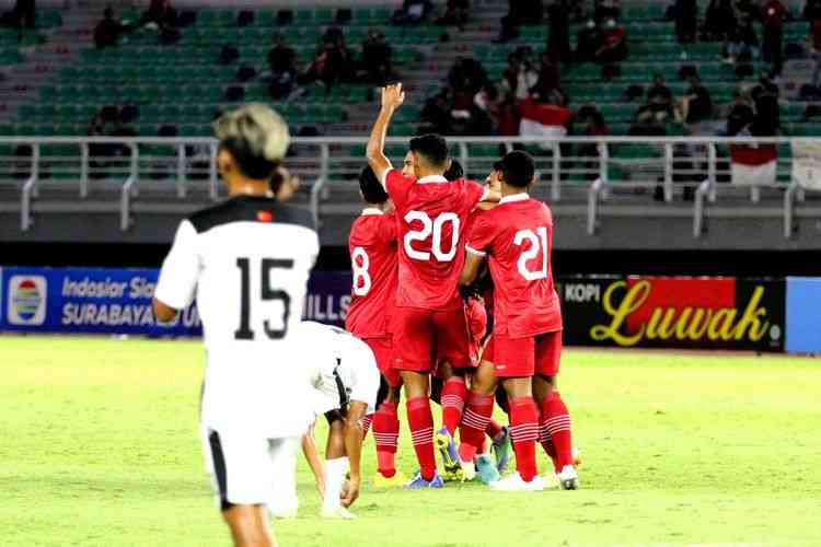 Timnas U-20 mengawali Kualifikasi Piala Asia U-20 dengan kemenangan 4-0 atas Timor Leste (Kompas.com)