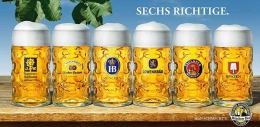 The Big Six, Enam pabrik bir terbesar di Munich dengan bir buatannya. Sumber: www.mybucketlistevents.com