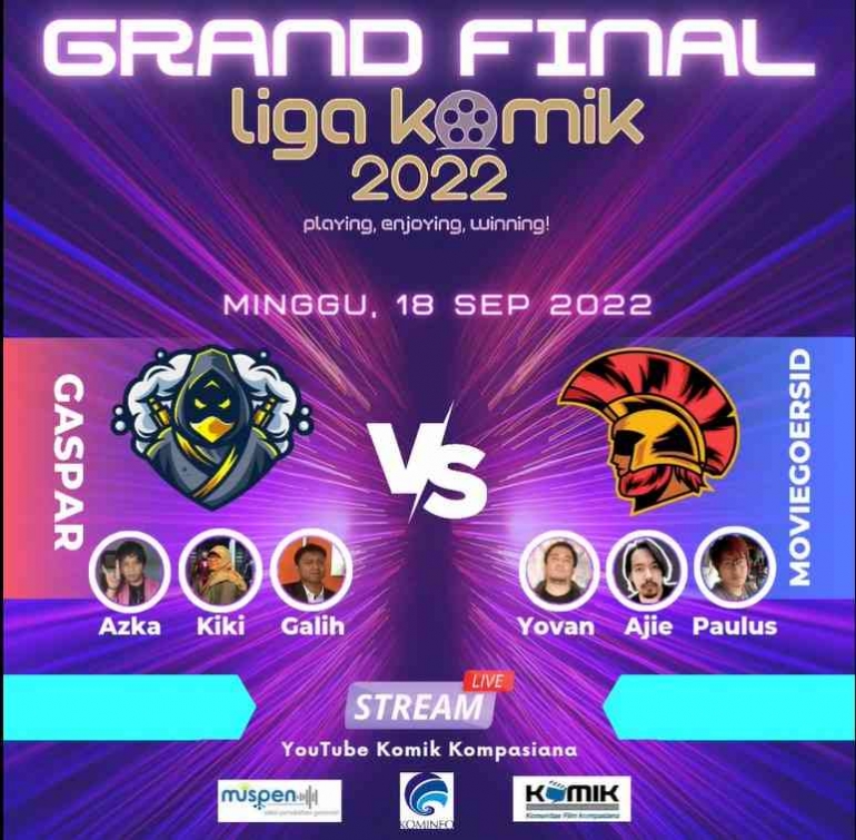 Saksikan Grand Final Liga KOMiK 2022 (dok KOMik)