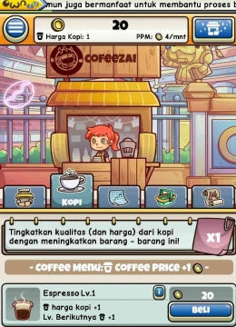 Screenshot Own Cofee Shop