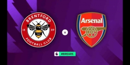 Brentford vs Arsenal. Sumber: Vidio.com