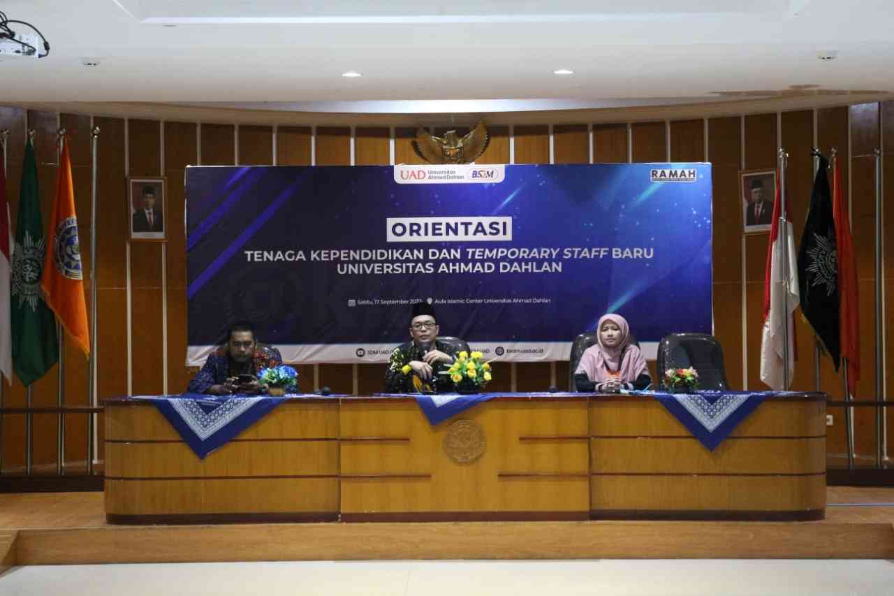 BSDM UAD Adakan Orientasi Untuk Siapkan Tenaga Kependidikan Yang Unggul ...