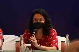 Deputi Direktur Kebijakan Asia Tenggara, Women's World Banking, Vita Anggraeni (dok: Humas KemenPPPA)