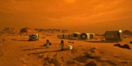 Gambaran artis tentang habitat di Mars. (NASA via Science Alert)